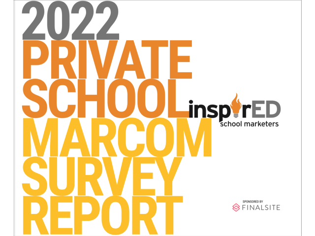 The cover of the 2022 Private School Marcom Survey Report