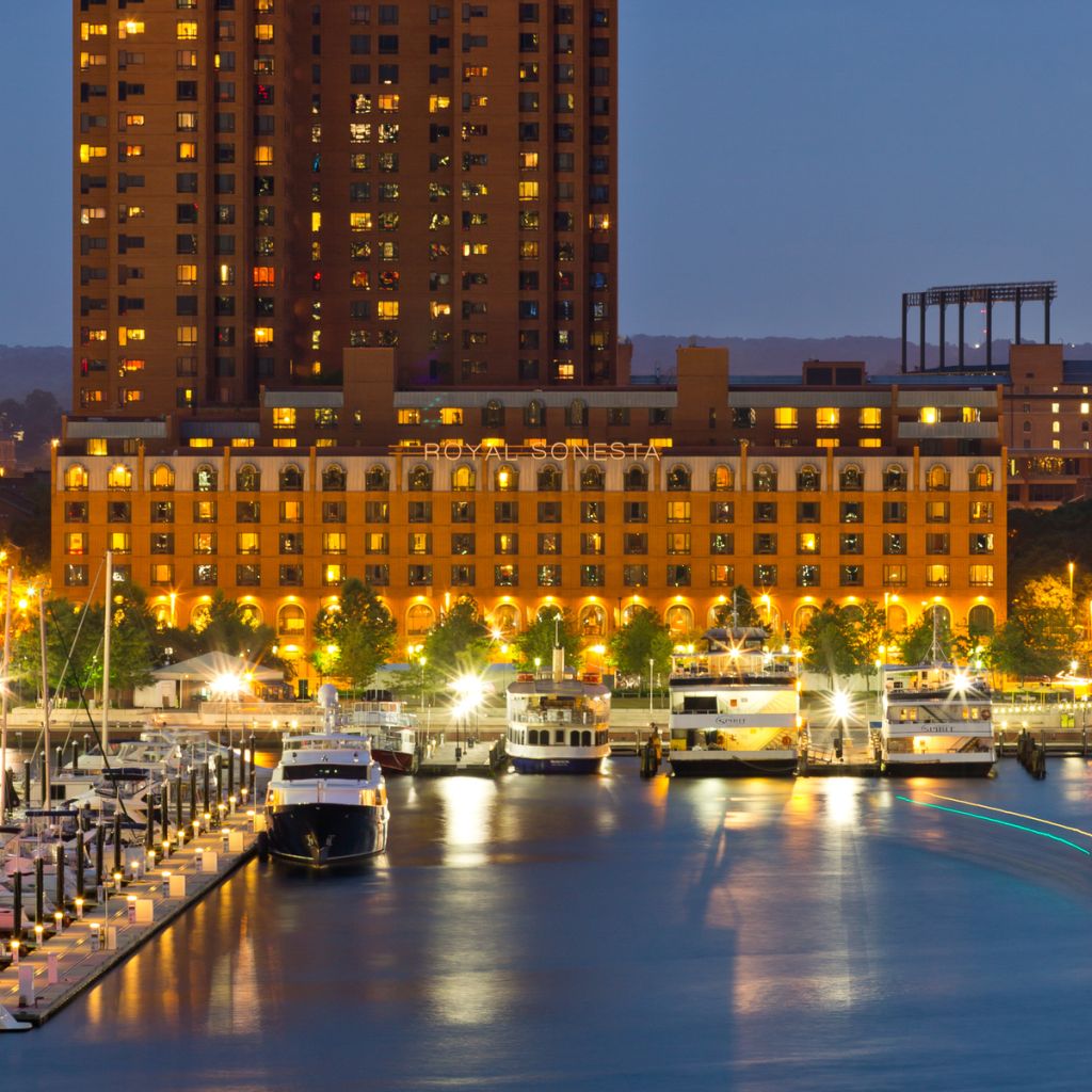 Royal Sonesta The Royal Sonesta Baltimore, as seen from the Inner Harbor